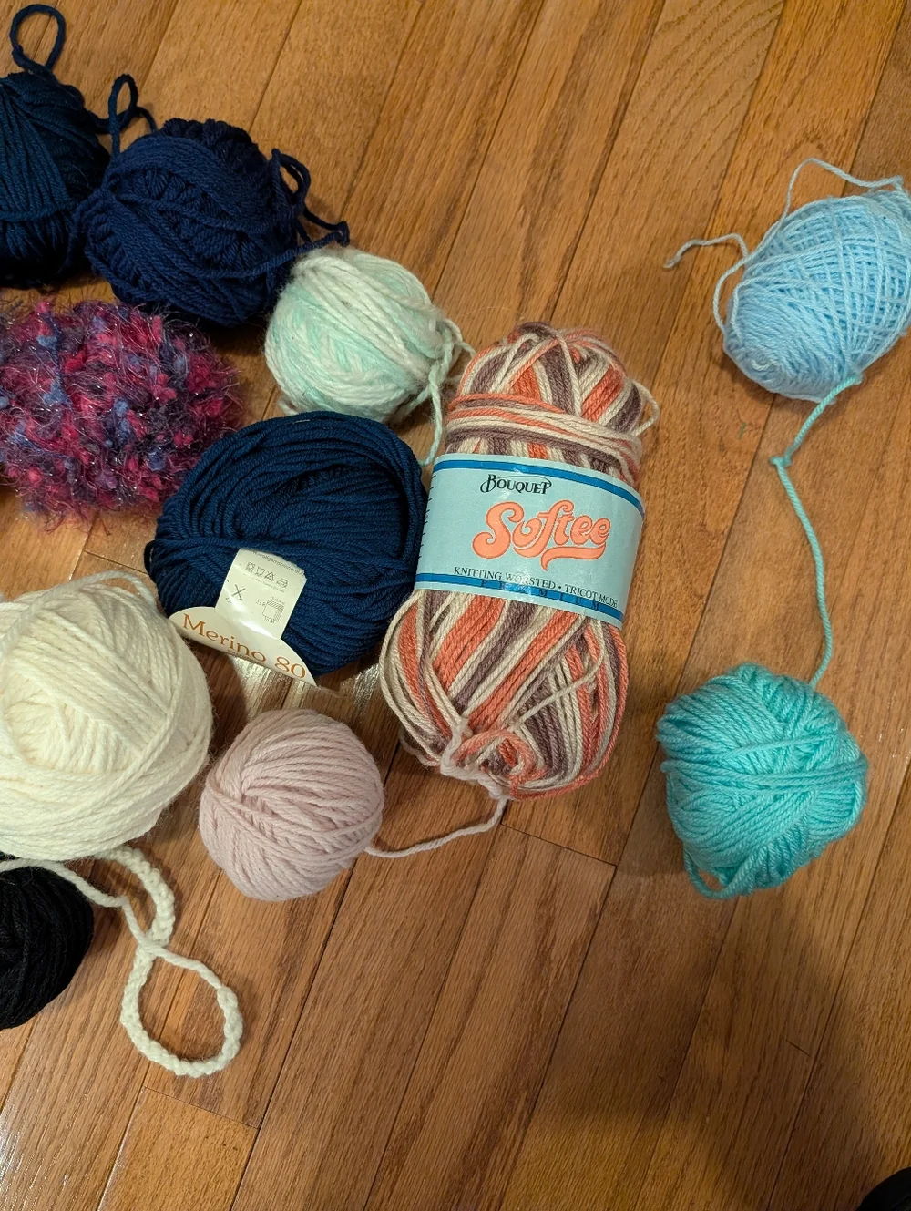 Destash Mixed YARN Lot Crochet Knit GIFT  Bundle Crafts Various Weights/Colors